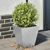 Image de Vidaxl JardiniÃ¨res 2 Pcs 30x30x30 Cm Acier GalvanisÃ©
