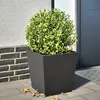 Image de Vidaxl JardiniÃ¨re Noir 40x40x40 Cm Acier