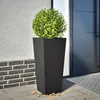 Image de Vidaxl JardiniÃ¨re Noir 35x35x75 Cm Acier