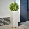Image de Vidaxl JardiniÃ¨re 35x35x75 Cm Acier Inoxydable