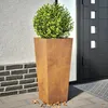 Image de Vidaxl JardiniÃ¨res 2 Pcs 35x35x75 Cm Acier Corten
