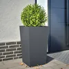 Image de Vidaxl JardiniÃ¨re Anthracite 45x45x75 Cm Acier