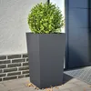 Image de Vidaxl JardiniÃ¨res 2 Pcs Anthracite 45x45x75 Cm Acier