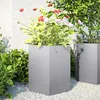 Image de Vidaxl JardiniÃ¨res 2 Pcs Hexagone 46x40x45 Cm Acier GalvanisÃ©