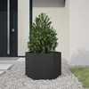 Image de vidaXL Vidaxl Jardinière Noir Hexagone 69x60x45 Cm Acier
