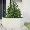 Image de vidaXL Vidaxl Jardinière Blanc Hexagone 138x120x45 Cm Acier
