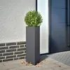 Image de vidaXL Jardinières 2 pcs anthracite triangulaire 30x26x75 cm acier851148