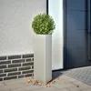 Image de Vidaxl JardiniÃ¨res 2 Pcs Triangulaire 30x26x75 Cm Acier Inoxydable
