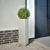 Image de Vidaxl JardiniÃ¨res 2 Pcs Triangulaire 30x26x75 Cm Acier GalvanisÃ©