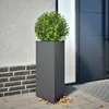Image de Vidaxl JardiniÃ¨res 2 Pcs Anthracite Triangulaire 40x34,5x70 Cm Acier