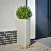 Image de vidaXL Jardinière triangulaire 40x34,5x70 cm acier inoxydable