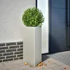 Image de Vidaxl JardiniÃ¨re Triangulaire 40x34,5x70 Cm Acier Inoxydable