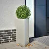 Image de vidaXL Jardinières 2 pcs triangulaire 40x40x75 cm acier inoxydable851166