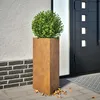 Image de Vidaxl JardiniÃ¨res 2 Pcs Triangulaire 40x34,5x70 Cm Acier Corten