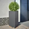 Image de Vidaxl JardiniÃ¨re Anthracite Triangulaire 50x43x75 Cm Acier