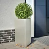 Image de Vidaxl JardiniÃ¨re Triangulaire 50x43x75 Cm Acier Inoxydable