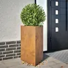 Image de vidaXL Jardinières 2 pcs triangulaire 50x43x75 cm acier corten