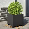 Image de vidaXL Vidaxl Jardinière Noir 30x30x30 Cm Acier