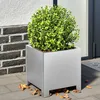 Image de Vidaxl JardiniÃ¨res 2 Pcs 30x30x30 Cm Acier GalvanisÃ©