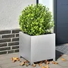 Image de Vidaxl JardiniÃ¨re 40x40x40 Cm Acier Inoxydable