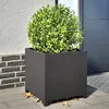 Image de vidaXL Jardinière noir 50x50x50 cm acier851213