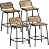 Image de Vidaxl Tabourets De Bar Lot De 4 46x35,5x70cm Bois Massif Récupération