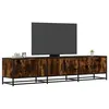 Image de vidaXL Meuble TV chÃªne fumÃ© 180x35x41 cm bois d'ingÃ©nierie