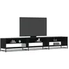 Image de vidaXL Meuble TV noir 270x40x46 cm bois d'ingénierie3300810