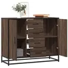 Image de vidaXL Buffet chêne marron 92x35x76 cm Bois d'ingénierie3300829