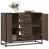 Image de vidaXL Buffet chÃªne marron 92x35x76 cm Bois d'ingÃ©nierie