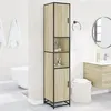 Image de vidaXL Armoire de salle de bain chêne sonoma bois d'ingénierie métal3300881