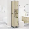 Image de vidaXL Armoire de salle de bain chÃªne sonoma bois d'ingÃ©nierie mÃ©tal
