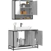 Image de vidaXL Ensemble de meubles de salle de bain 2 pcs Sonoma gris3300923