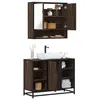 Image de vidaXL Ensemble de meubles de salle de bain 2 pcs Chêne marron3300944