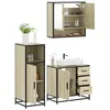 Image de vidaXL Ensemble de meubles de salle de bain 3 pcs chÃªne sonoma