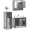 Image de vidaXL Ensemble de meubles de salle de bain 3 pcs Sonoma gris
