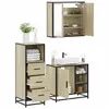 Image de vidaXL Ensemble de meubles de salle de bain 3 pcs chêne sonoma3301026