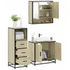 Image de vidaXL Ensemble de meubles de salle de bain 3 pcs chÃªne sonoma