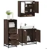 Image de vidaXL Ensemble de meubles de salle de bain 3 pcs Chêne marron3301039