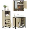 Image de vidaXL Ensemble de meubles de salle de bain 3 pcs chÃªne sonoma