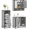 Image de vidaXL Ensemble de meubles de salle de bain 3 pcs Sonoma gris3301058