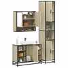 Image de vidaXL Ensemble de meubles de salle de bain 3 pcs chêne sonoma3301121