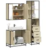 Image de vidaXL Ensemble de meubles de salle de bain 3 pcs chÃªne sonoma