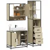 Image de vidaXL Ensemble de meubles de salle de bain 3 pcs chÃªne sonoma