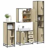 Image de vidaXL Ensemble de meubles de salle de bain 4 pcs chÃªne sonoma