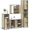 Image de vidaXL Ensemble de meubles de salle de bain 4 pcs chÃªne sonoma