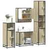 Image de vidaXL Ensemble de meubles de salle de bain 4 pcs chêne sonoma3301216