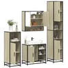 Image de vidaXL Ensemble de meubles de salle de bain 4 pcs chÃªne sonoma