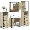 Image de vidaXL Ensemble de meubles de salle de bain 4 pcs chÃªne sonoma