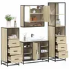Image de vidaXL Ensemble de meubles de salle de bain 4 pcs chêne sonoma3301301